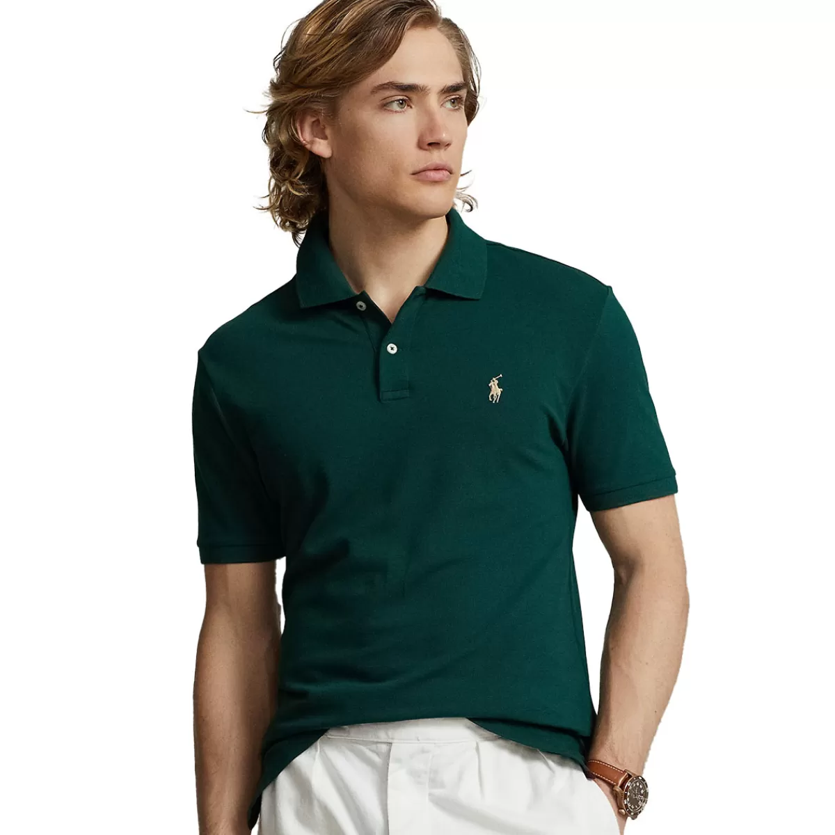 Shop Ralph Lauren Men's Custom Pro Fit Performance Golf Polo Shirt