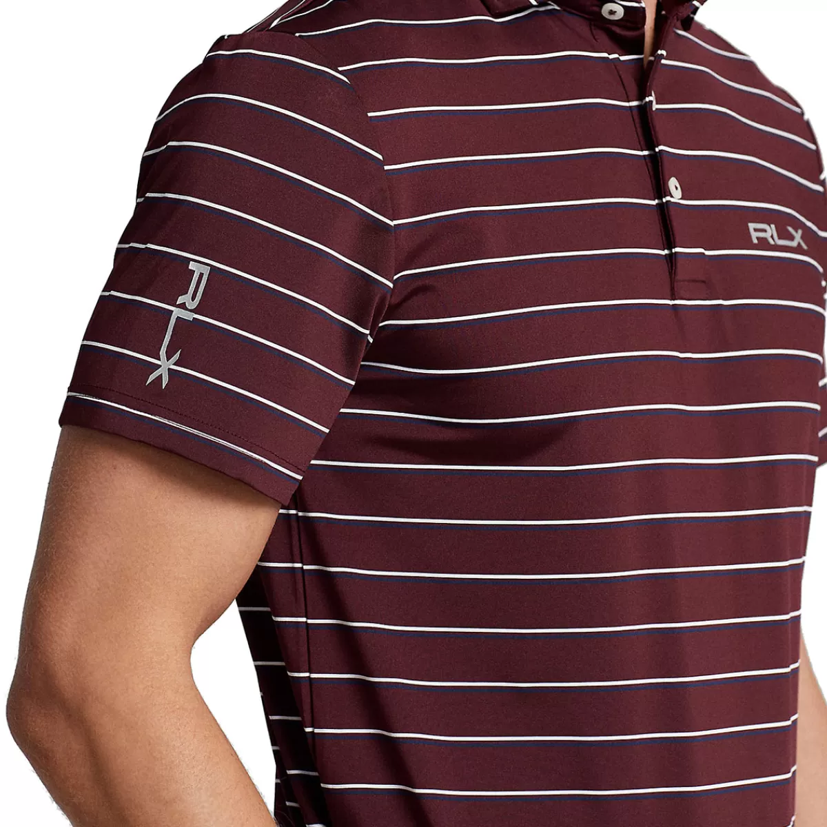Clearance Ralph Lauren Men's Custom Slim Fit Performance Golf Polo Shirt Ruby