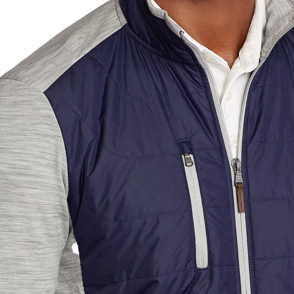 New Ralph Lauren Men's Hybrid Mockneck Rlx Golf Jacket Andover Heather