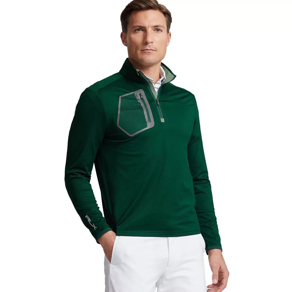 Fashion Men's Luxury Jersey Quarter Zip Golf Mid Layer Men Men's Golf Sweaters