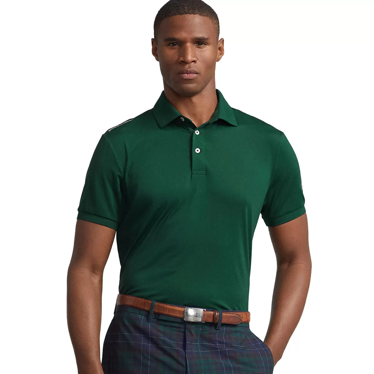 Hot Men's Rlx Custom Slim Fit Stretch Golf Polo Shirt Men Men's Golf Polo Shirts