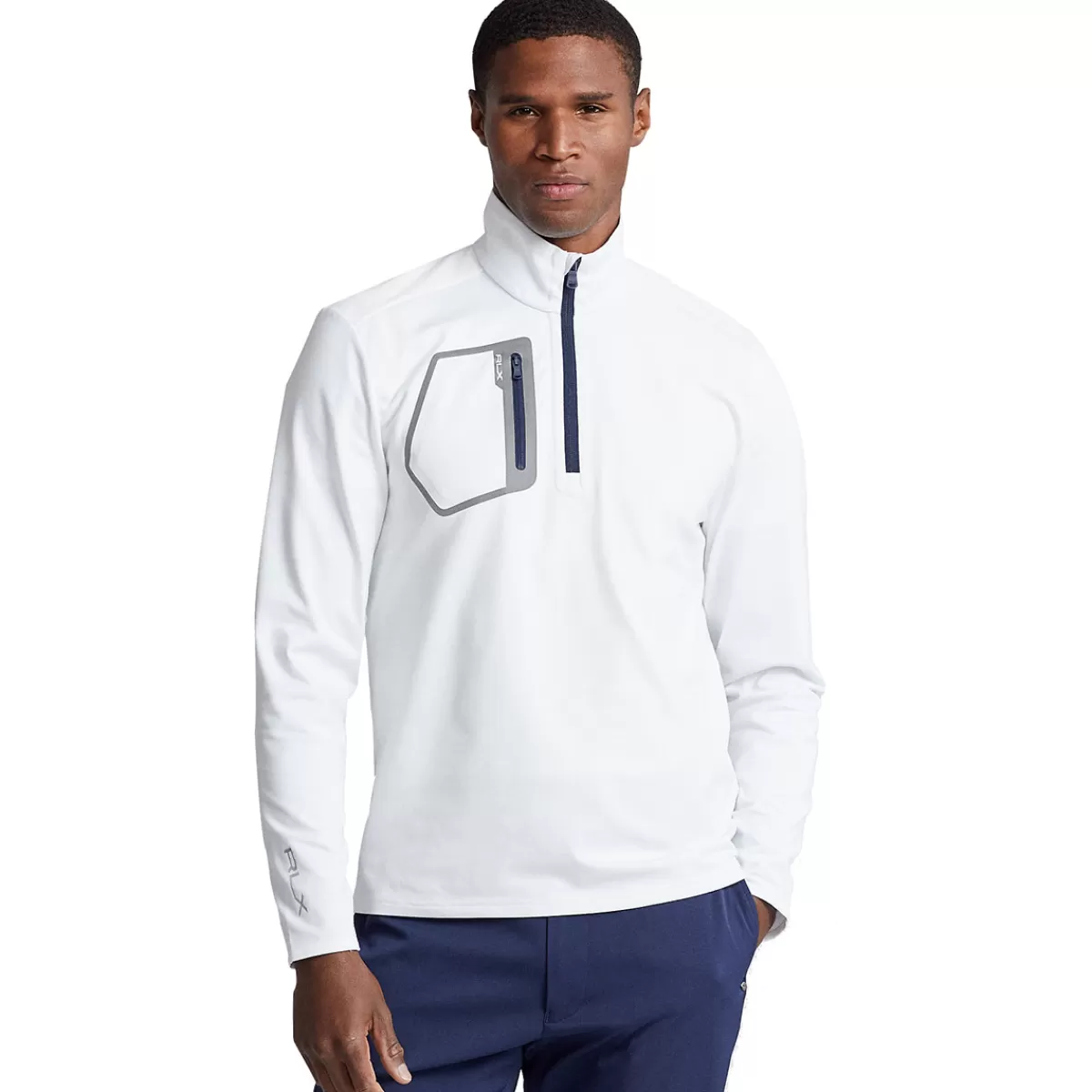 Best Men's Rlx Jersey Luxury Quarter Zip Golf Mid Layer Men Men's Golf Polo Shirts
