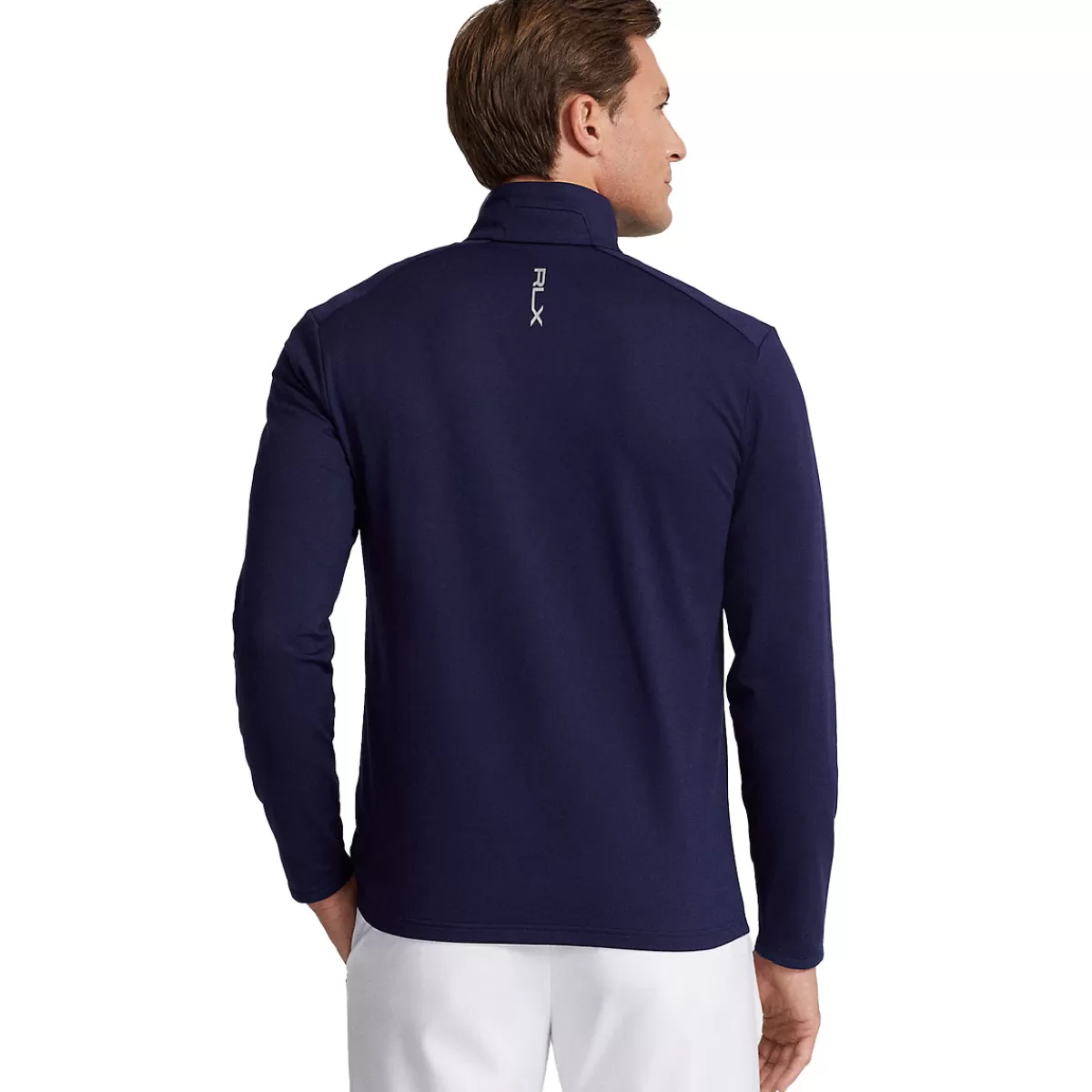Clearance Performance Jersey Quarter Zip Golf Mid Layer Men Men's Golf Sweaters
