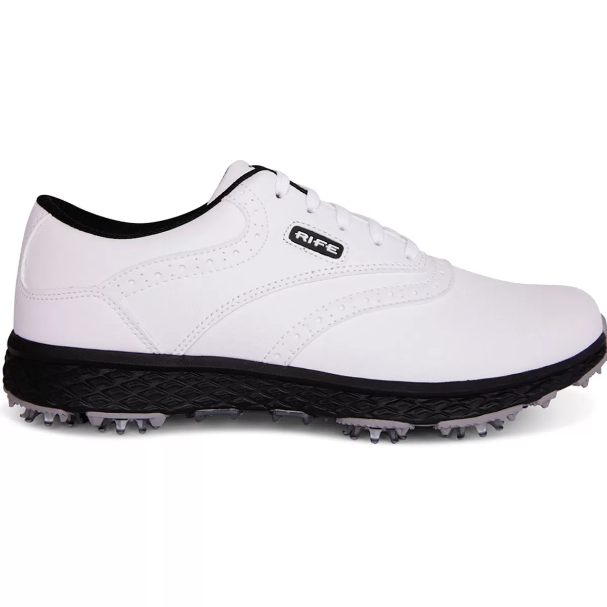 Cheap Rife Men's Rf-09 Delta Waterproof Spiked Golf Shoes