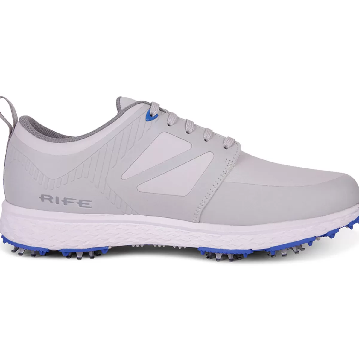Cheap Rife Men's Rf-10 Edge Waterproof Spiked Golf Shoes Grey/Blue