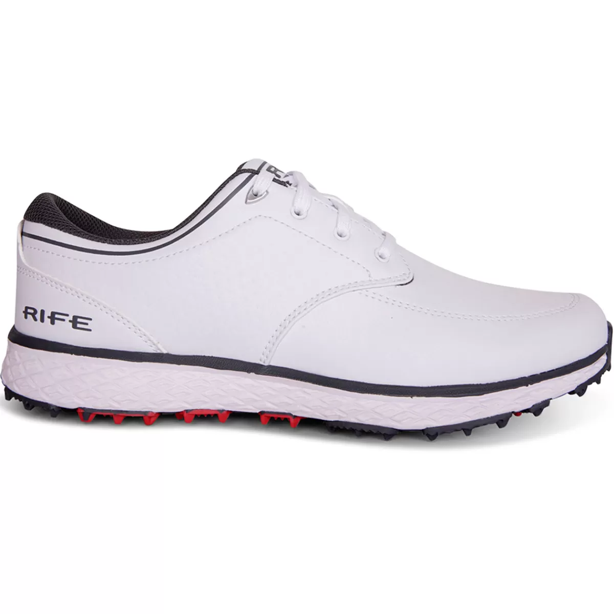 Cheap Rife Men's Rf-11 Force 2 Waterproof Spikeless Golf Shoes White/Grey