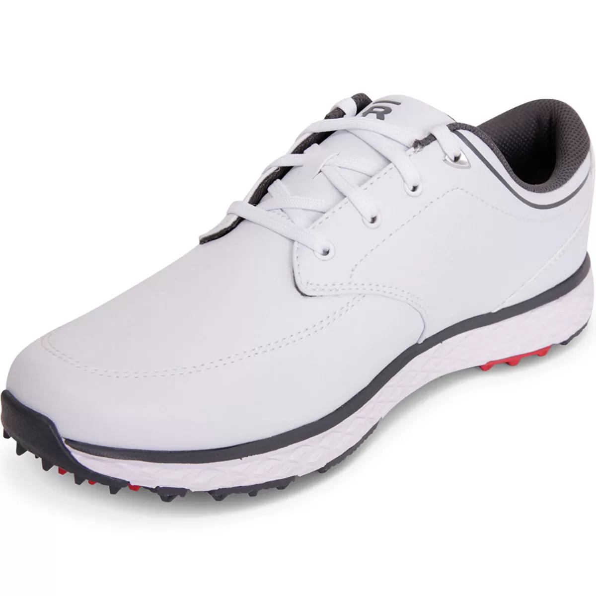 Cheap Rife Men's Rf-11 Force 2 Waterproof Spikeless Golf Shoes White/Grey