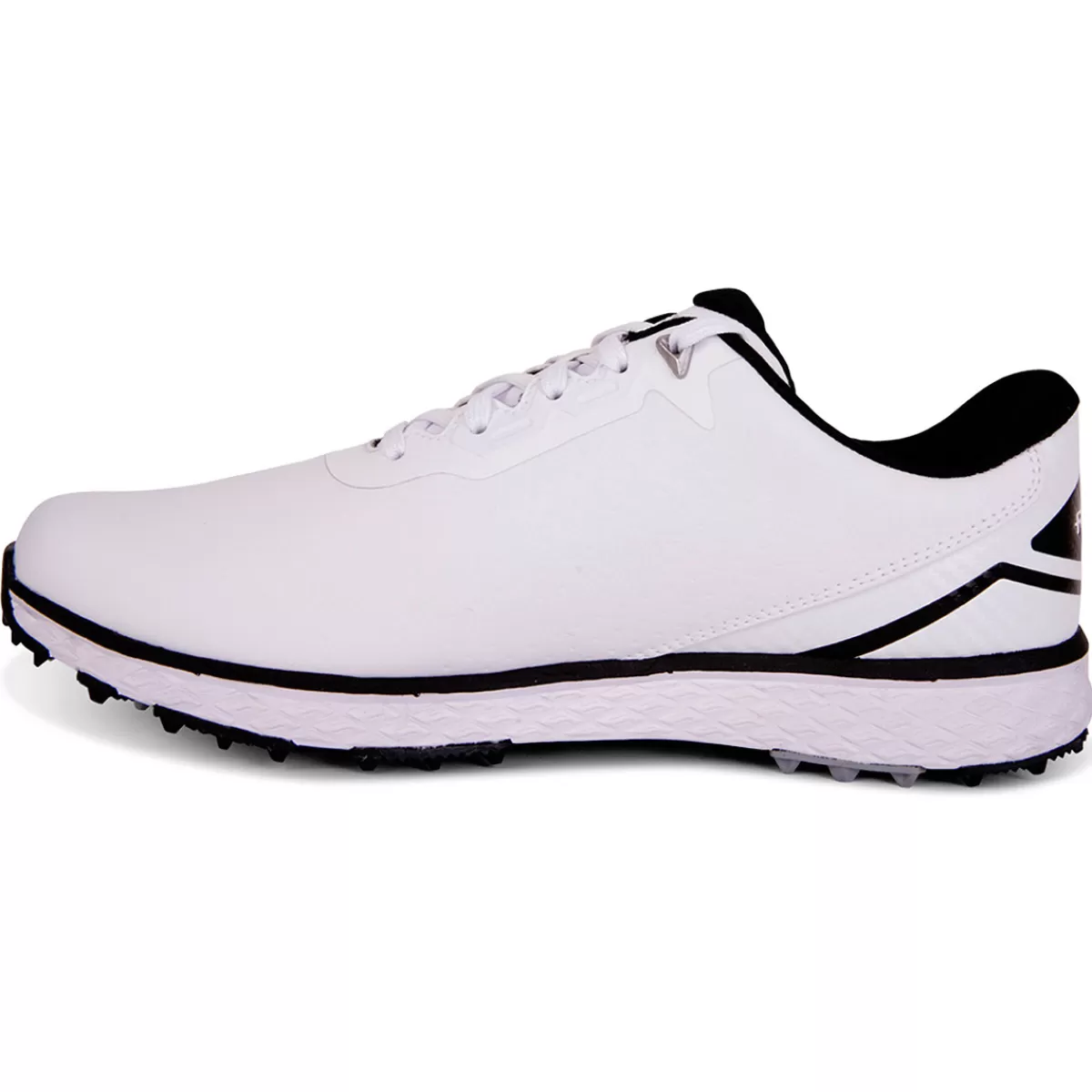 Hot Rife Men's Rf-12 Destiny Waterproof Spikeless Golf Shoes White/Black