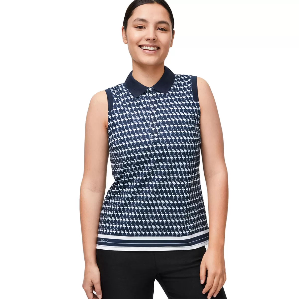 Shop Röhnisch Rohnisch Ladies Deni Sleeveless Golf Polo Shirt