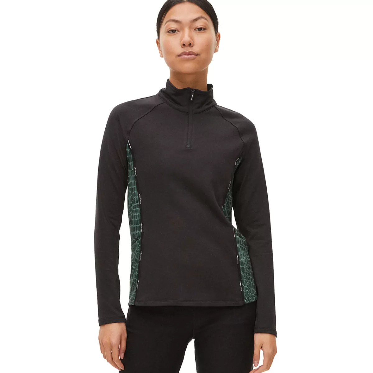 Best Sale Röhnisch Rohnisch Ladies Jane Thermo Half Zip Golf Midlayer Green Croco