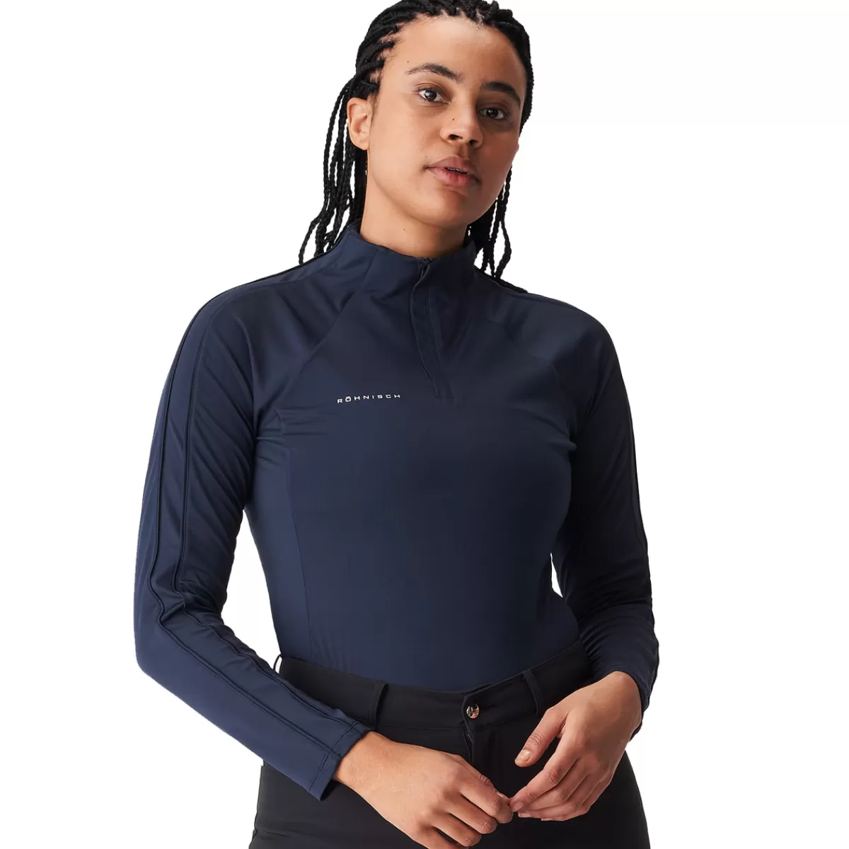 Best Röhnisch Rohnisch Ladies Serena Half Zip Golf Midlayer Navy Blue