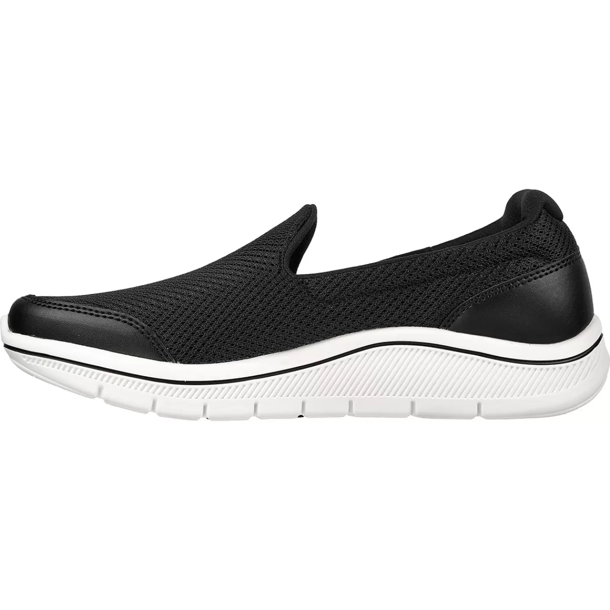Shop Skechers Ladies Go Arch Fit Walk Spikeless Golf Shoes Black/White
