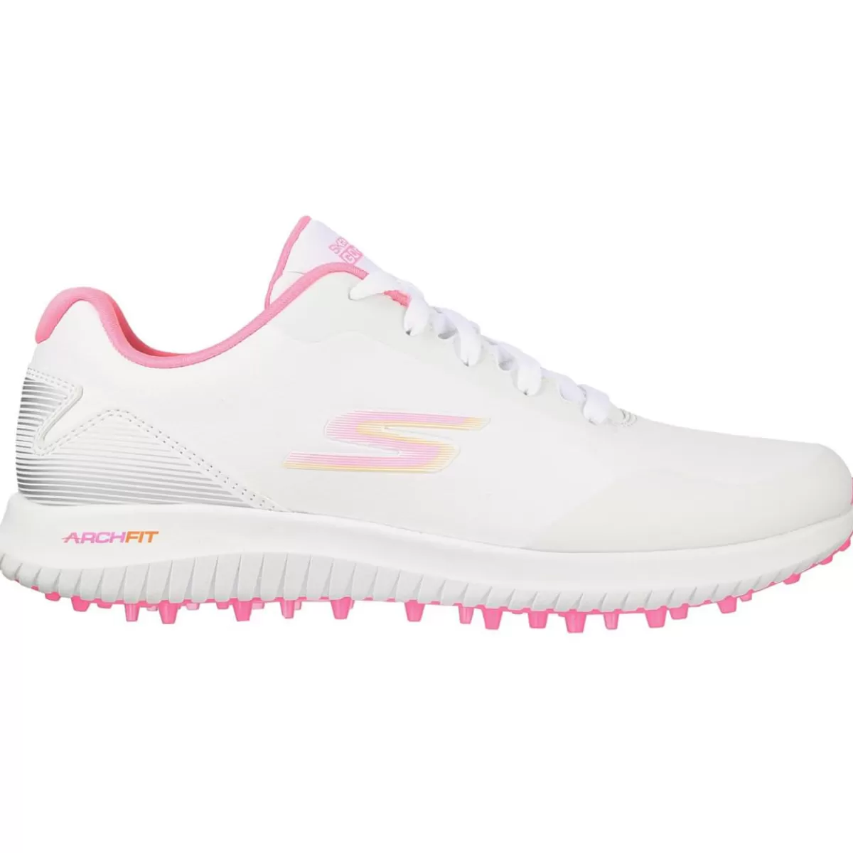 Fashion Skechers Ladies Go Max 2 Waterproof Spikeless Golf Shoes White/Multi