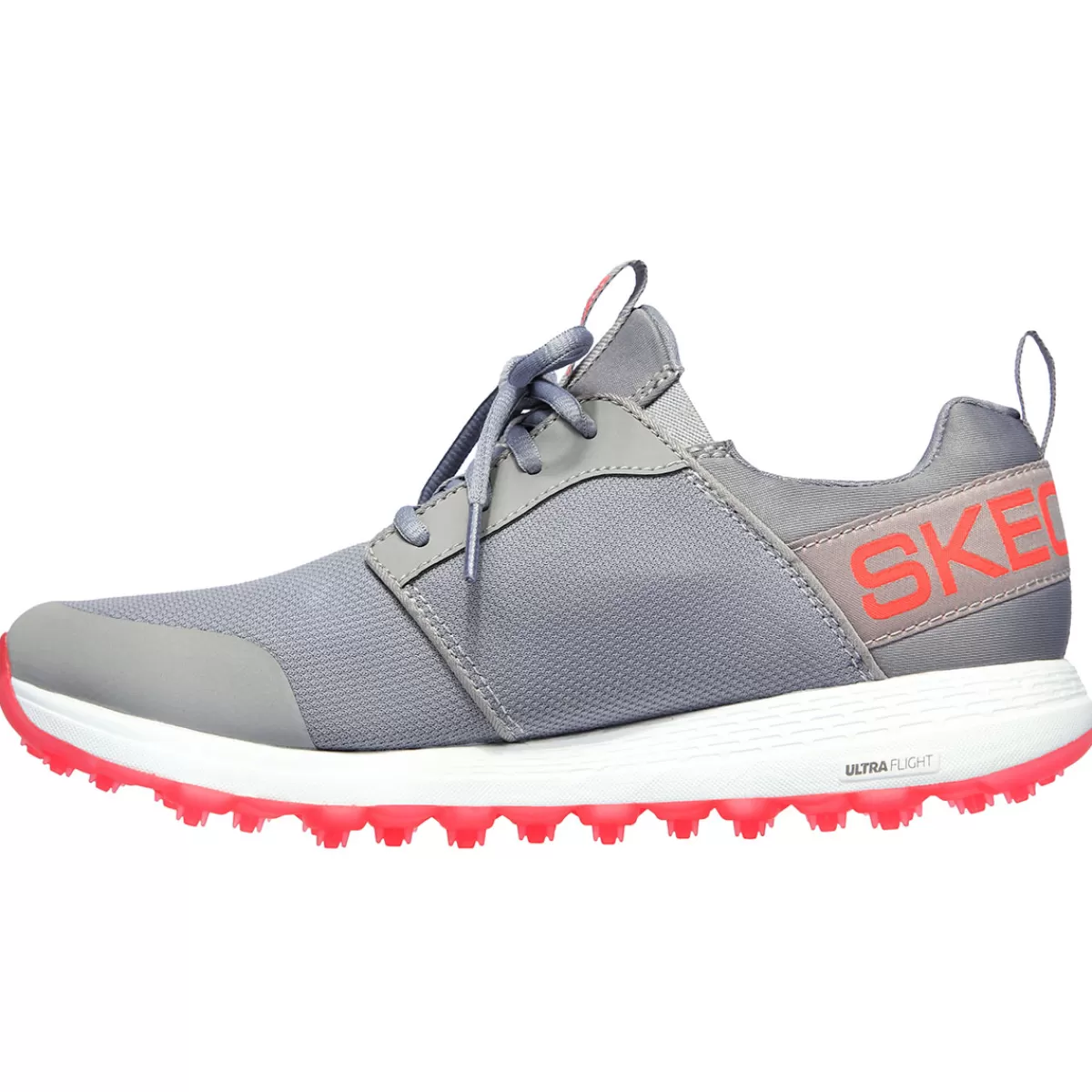 Online Skechers Ladies Go Max Sport Spikeless Golf Shoes Grey/Coral