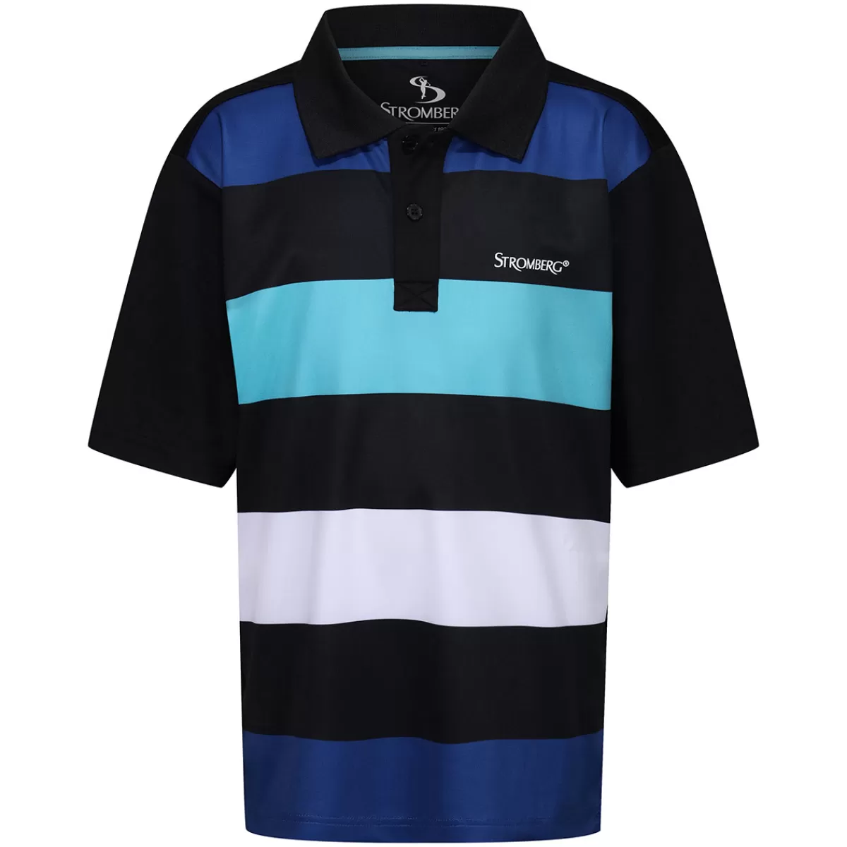 Clearance Stromberg Junior Beat Stripe Stretch Golf Polo Shirt