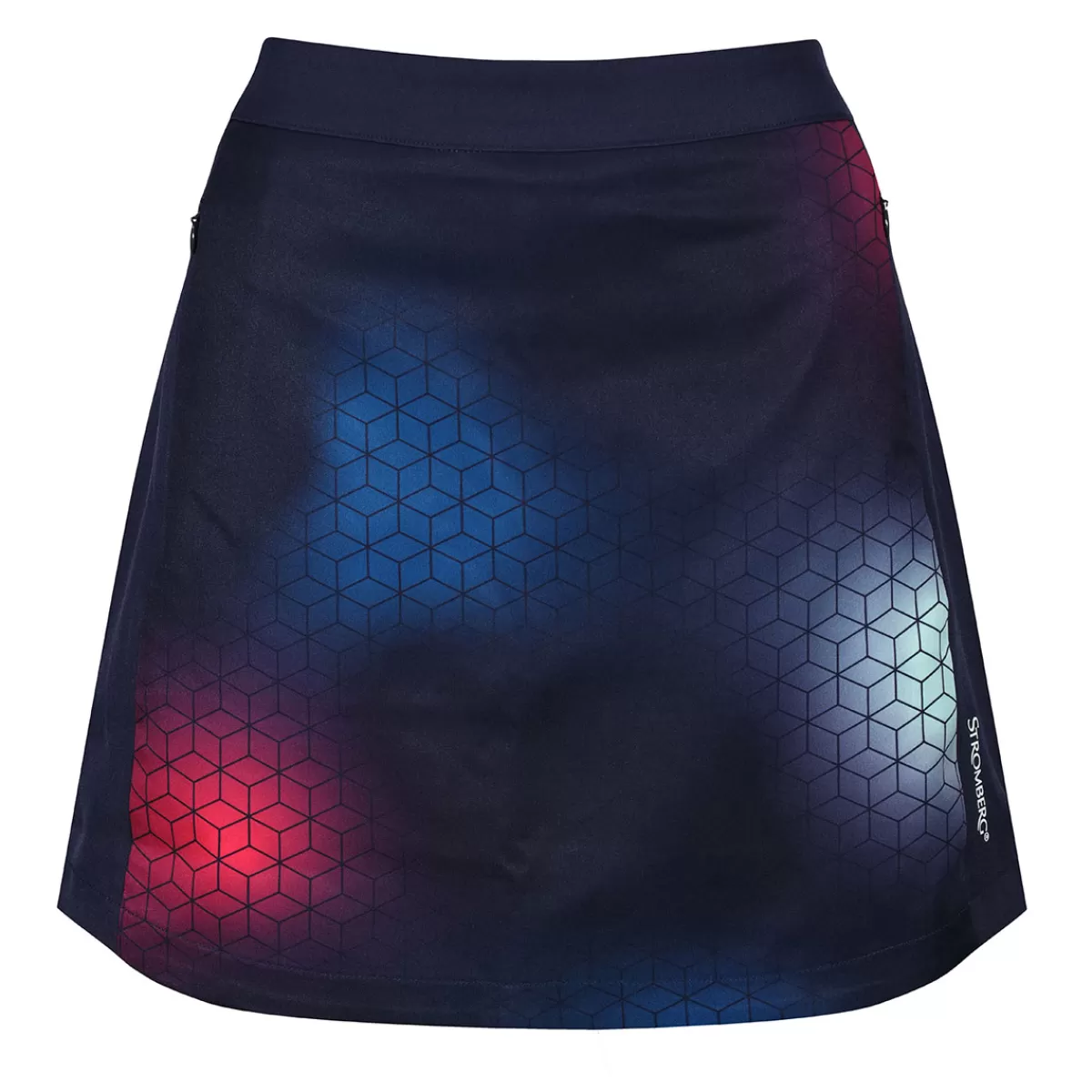 Best Stromberg Ladies Aop Print Jazzy Golf Skort Azalea/Cobalt/Blue Glass