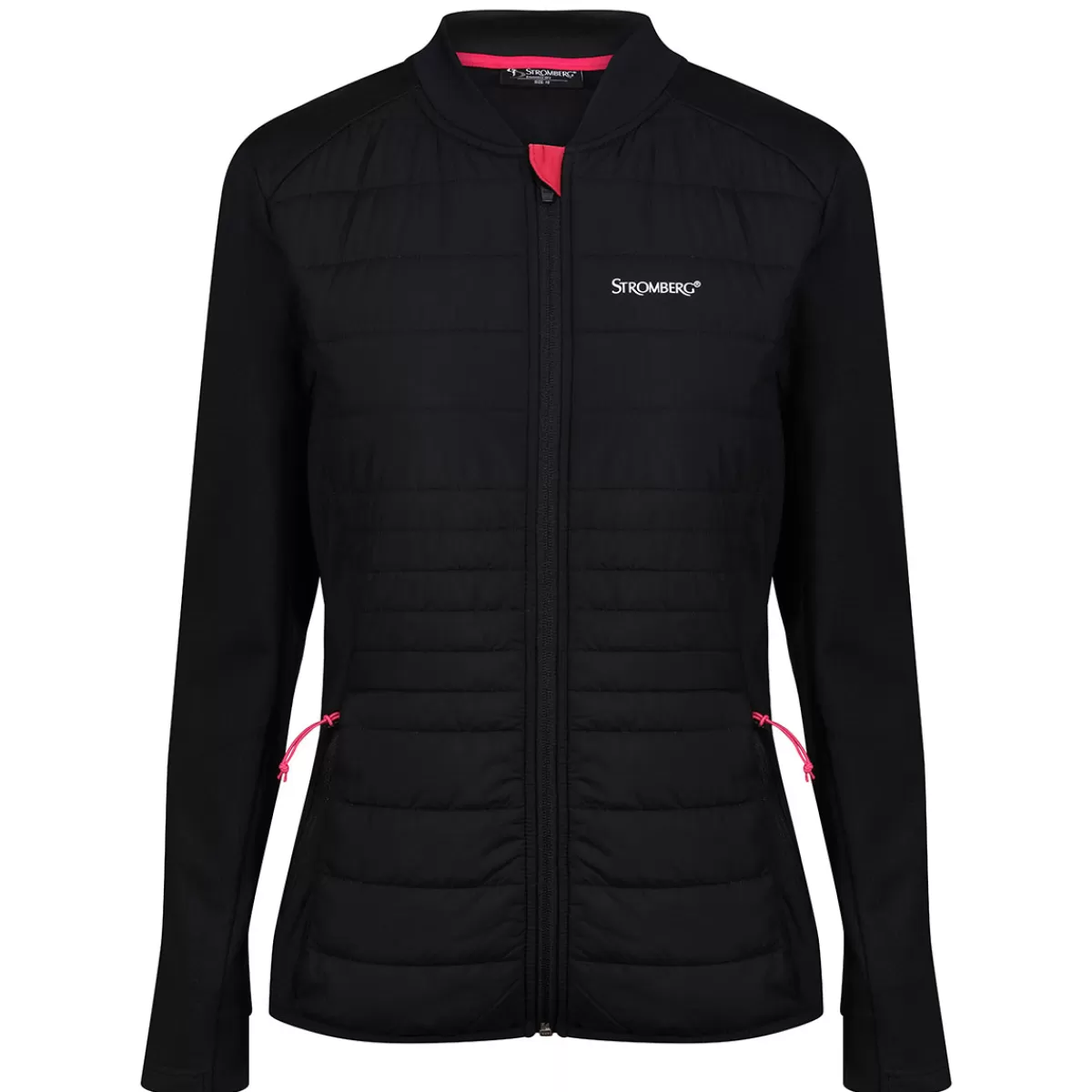 New Stromberg Ladies Chloe Full Zip Hybrid Quilted Midlayer Black