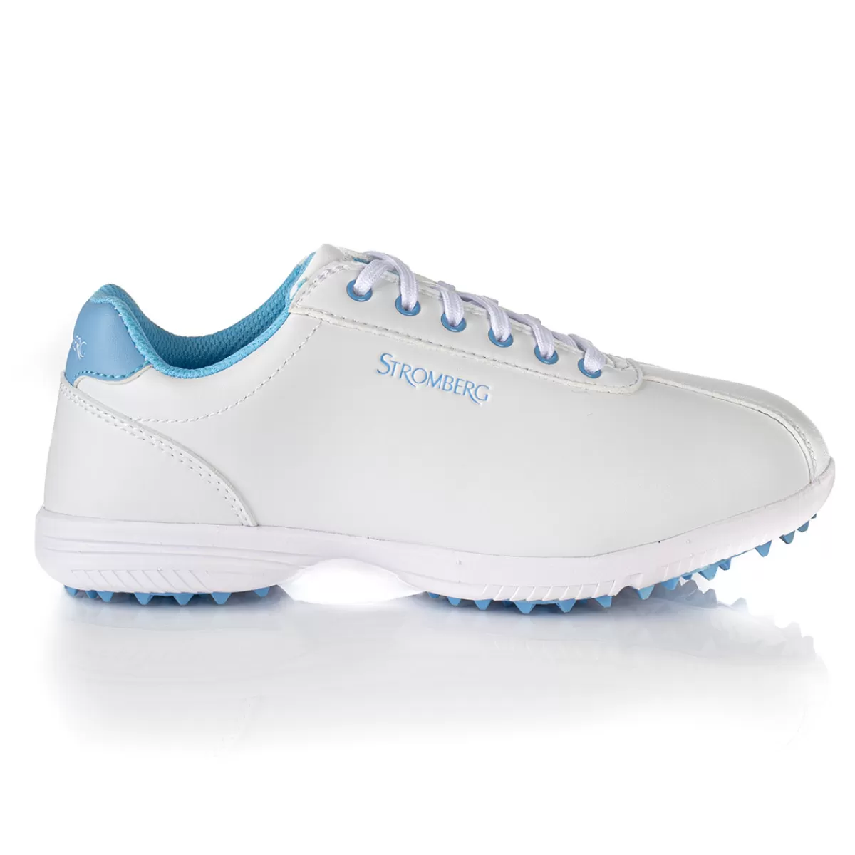 Online Stromberg Ladies Mia Waterproof Spikeless Golf Shoes White/Baby Blue