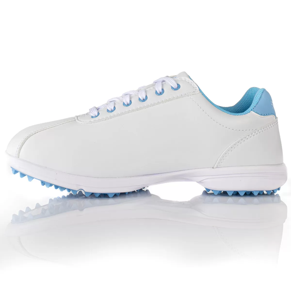 Online Stromberg Ladies Mia Waterproof Spikeless Golf Shoes White/Baby Blue