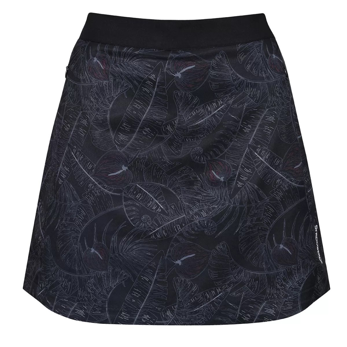 New Stromberg Ladies Placement Print Jazzy Golf Skort Tap Shoe Black