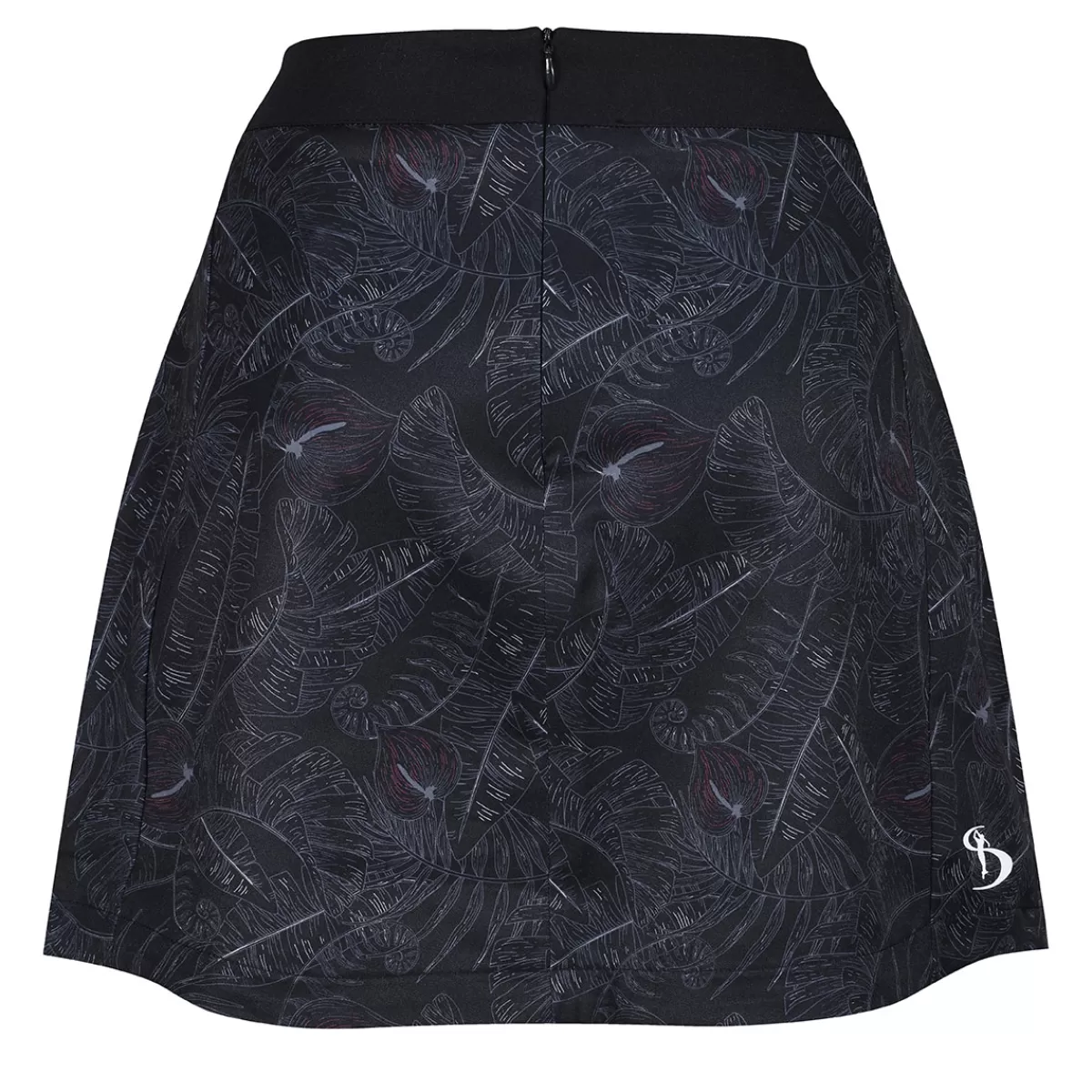 New Stromberg Ladies Placement Print Jazzy Golf Skort Tap Shoe Black