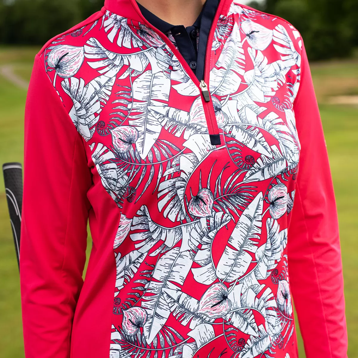 Clearance Stromberg Ladies Saso Half Zip Golf Midlayer