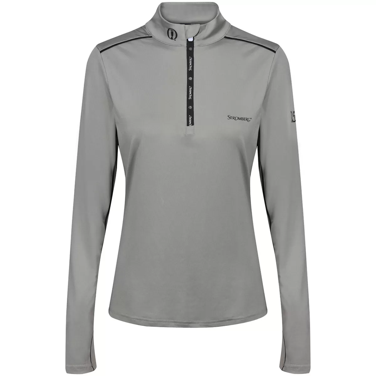 Clearance Stromberg Ladies The Open Wright Golf Midlayer Limestone