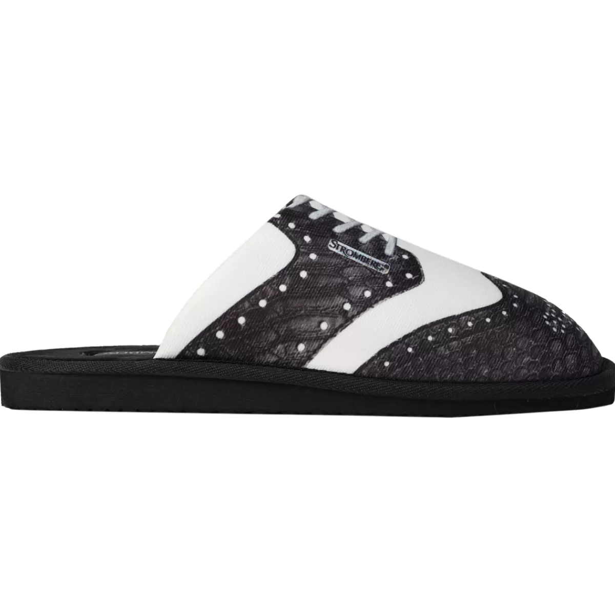 Flash Sale Stromberg Men's Brogue Mule Golf Slippers Black/White