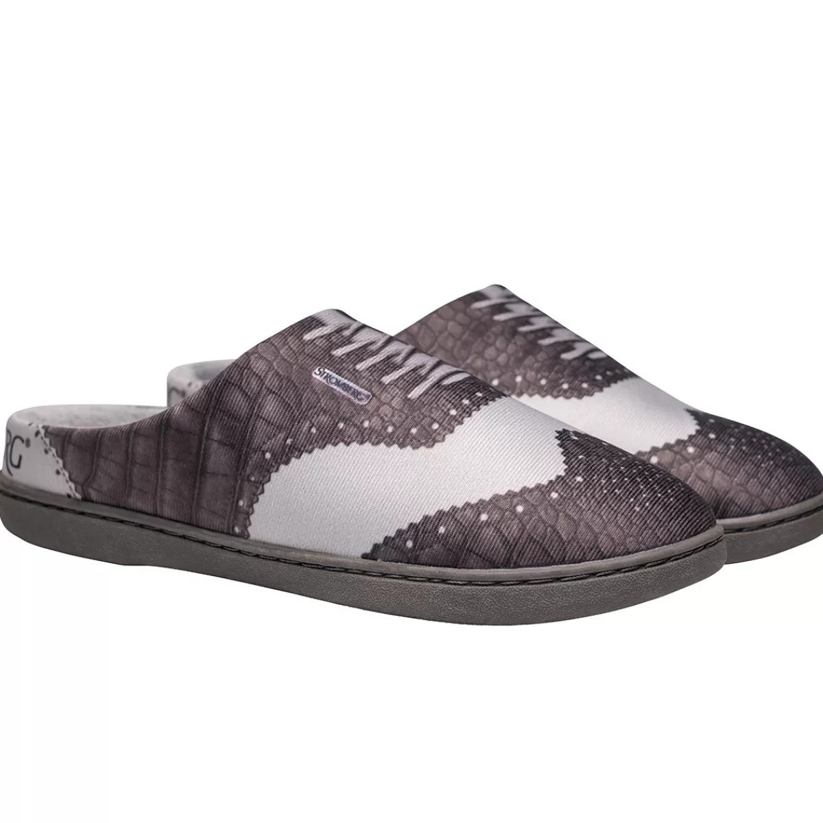 Discount Stromberg Men's Brogues Golf Slippers Grey/Charcoal
