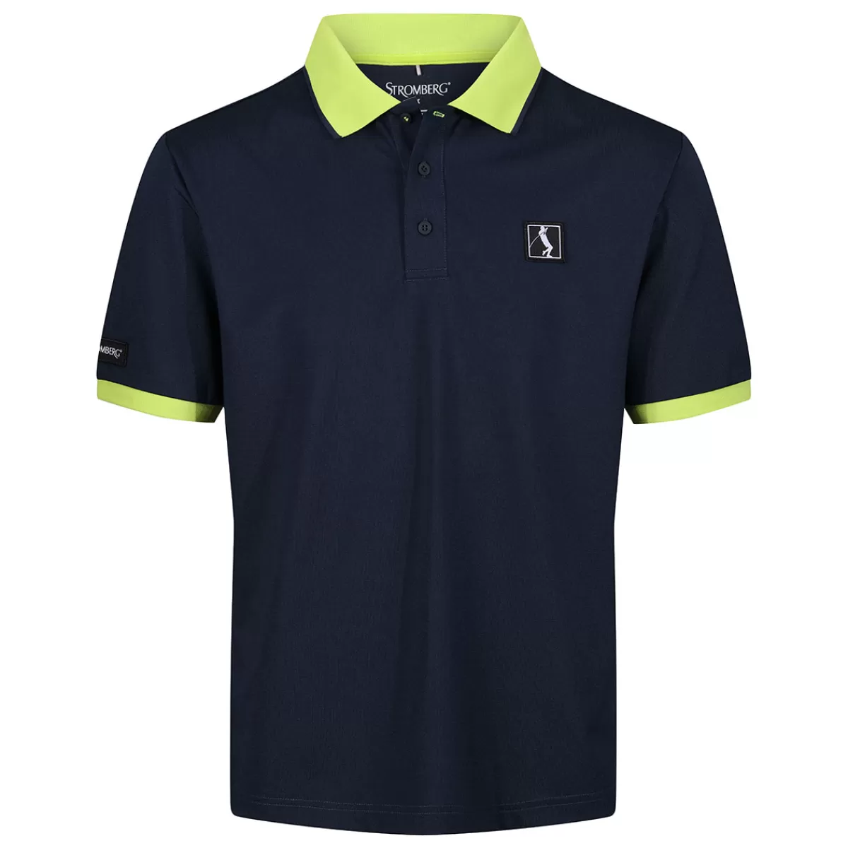New Stromberg Men's Lee Sharpe Flag Golf Polo Shirt