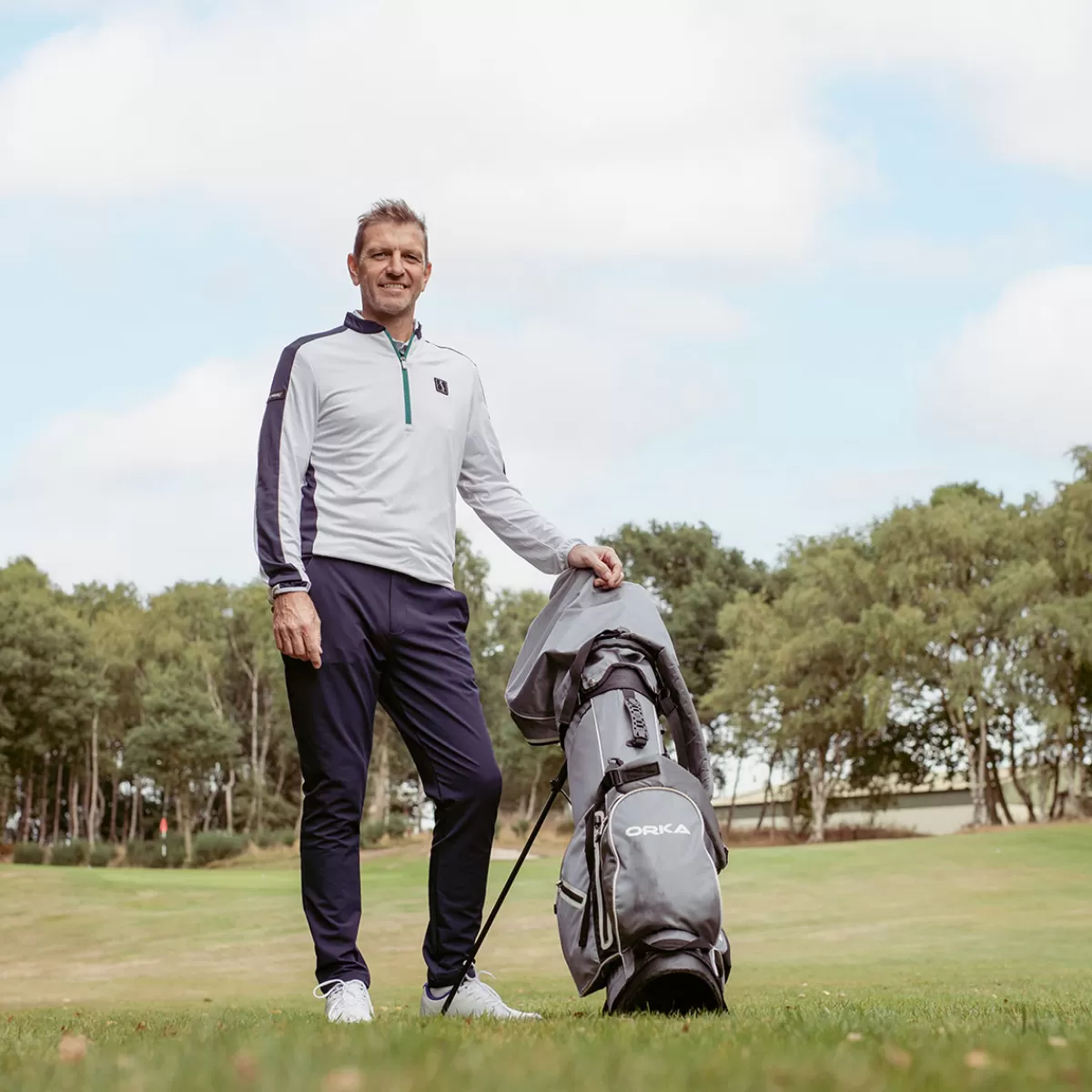 Online Men's Lee Sharpe Tresla Half Zip Golf Mid Layer Men Men's Golf Midlayers