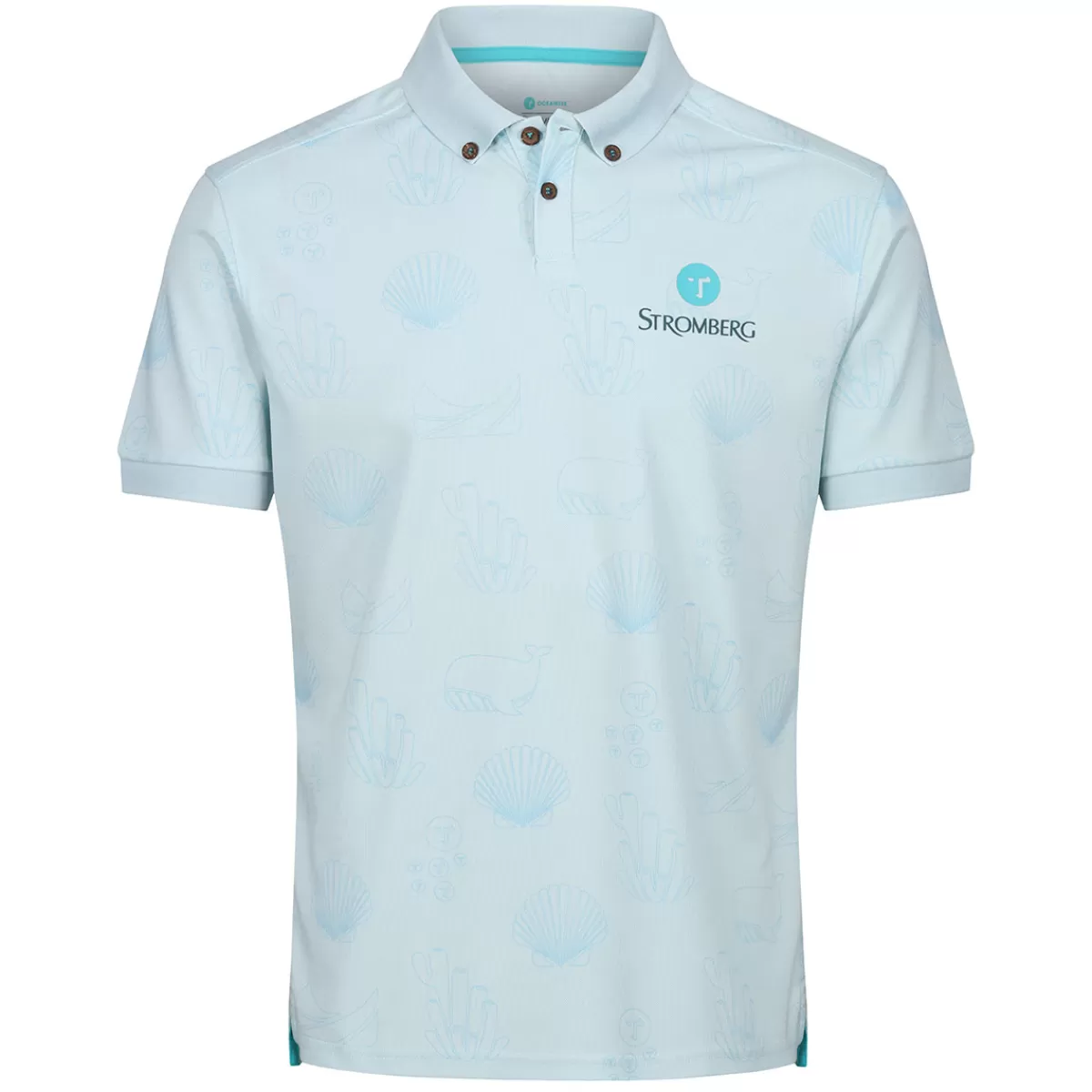 Flash Sale Ocean Tee Stromberg Men's Oceantee Print Golf Polo Shirt