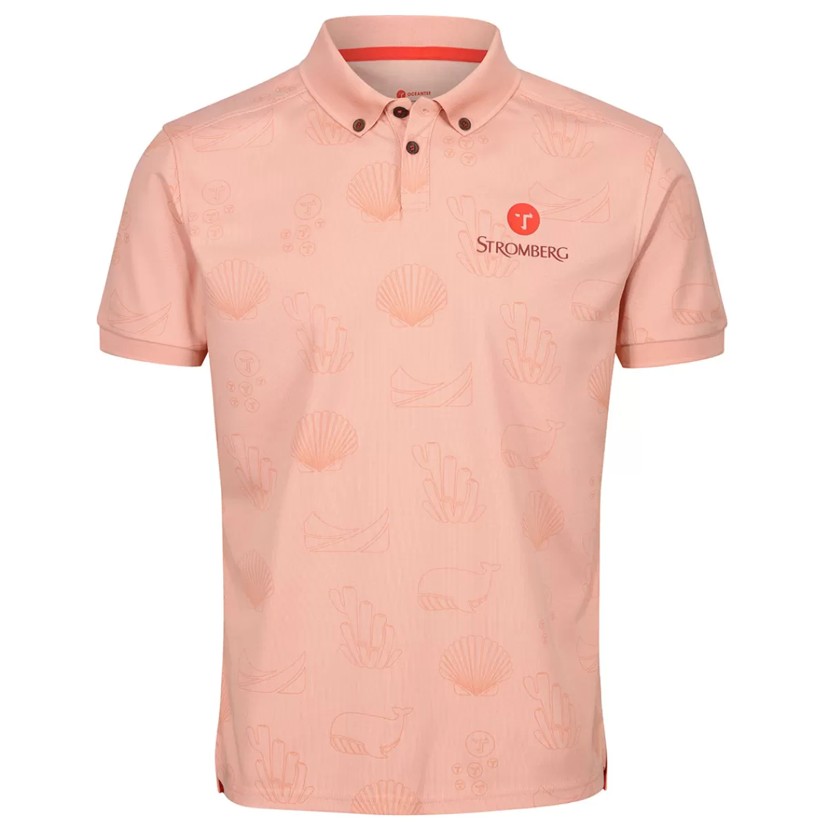 Store Stromberg Men's Oceantee Print Golf Polo Shirt Men Men's Golf Polo Shirts