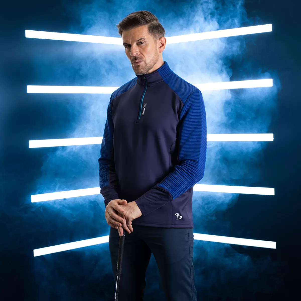 Cheap Men's Ridge Golf Midlayer Men Men's Golf Sweaters
