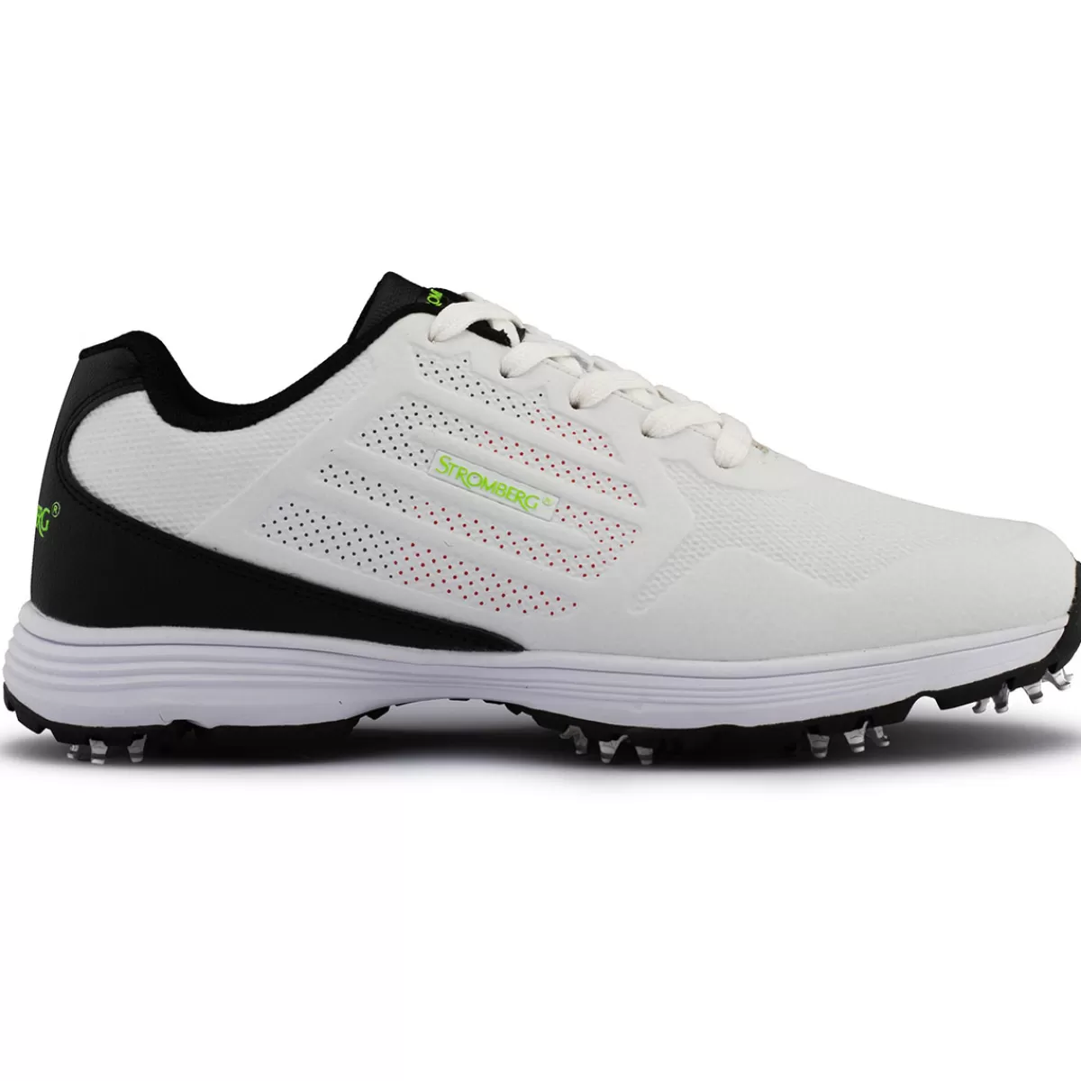 Discount Stromberg Men's Terra Waterproof Spiked Golf Shoes White