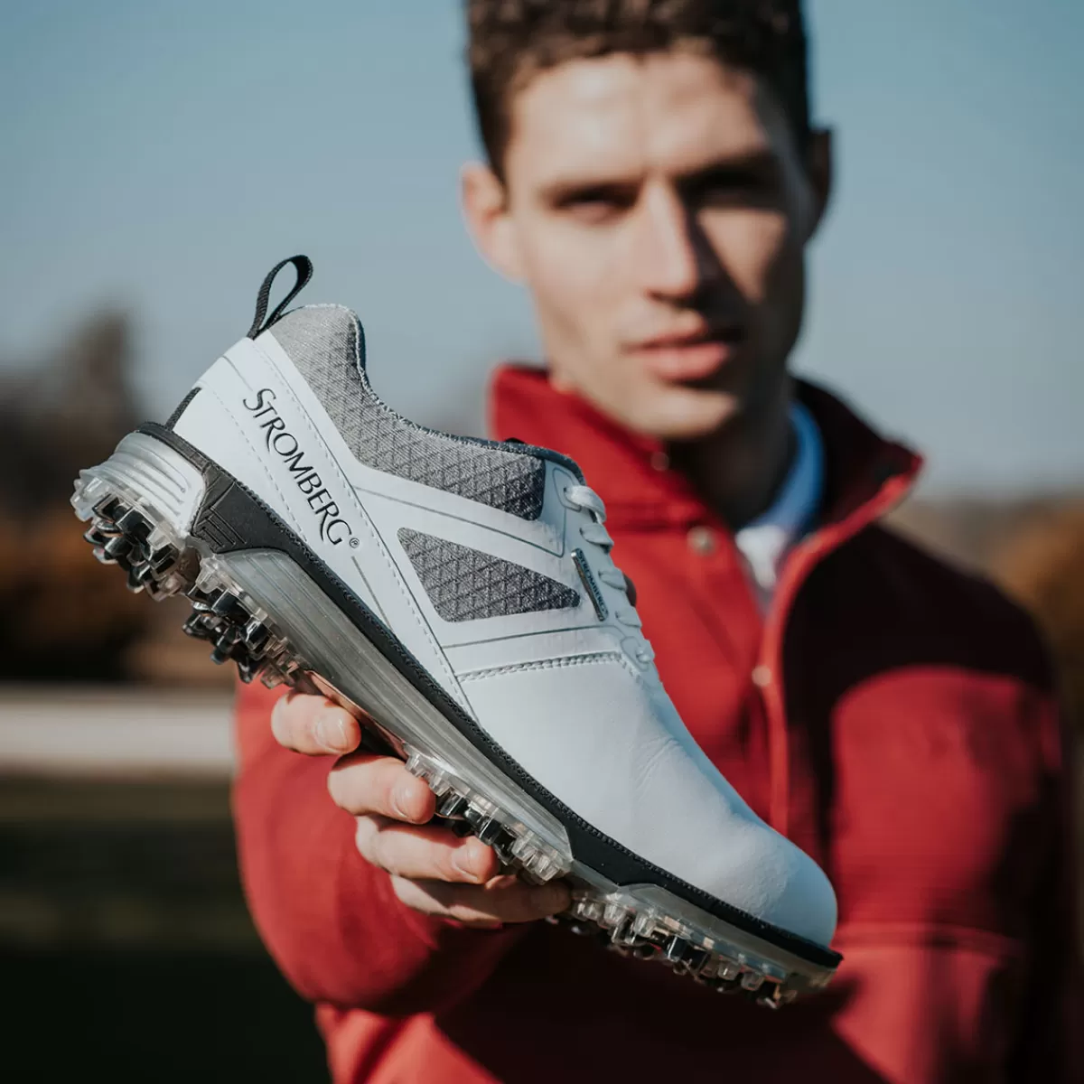 Shop Stromberg Men's Tour Classic Waterproof Spiked Golf Shoes