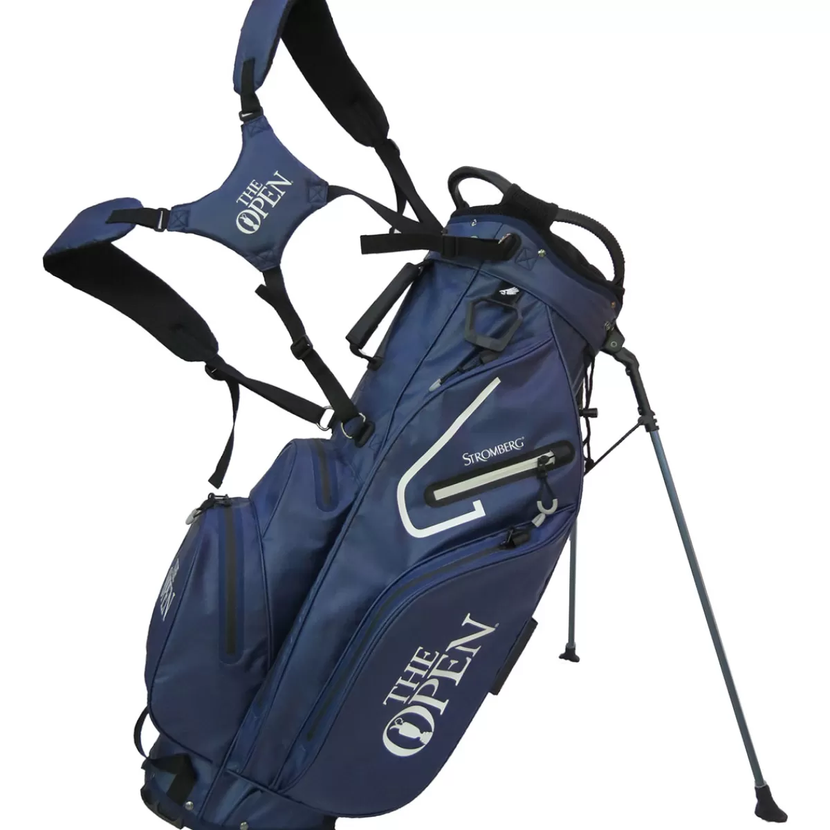 Best Sale Stromberg The Open Waterproof Golf Stand Bag Navy/White