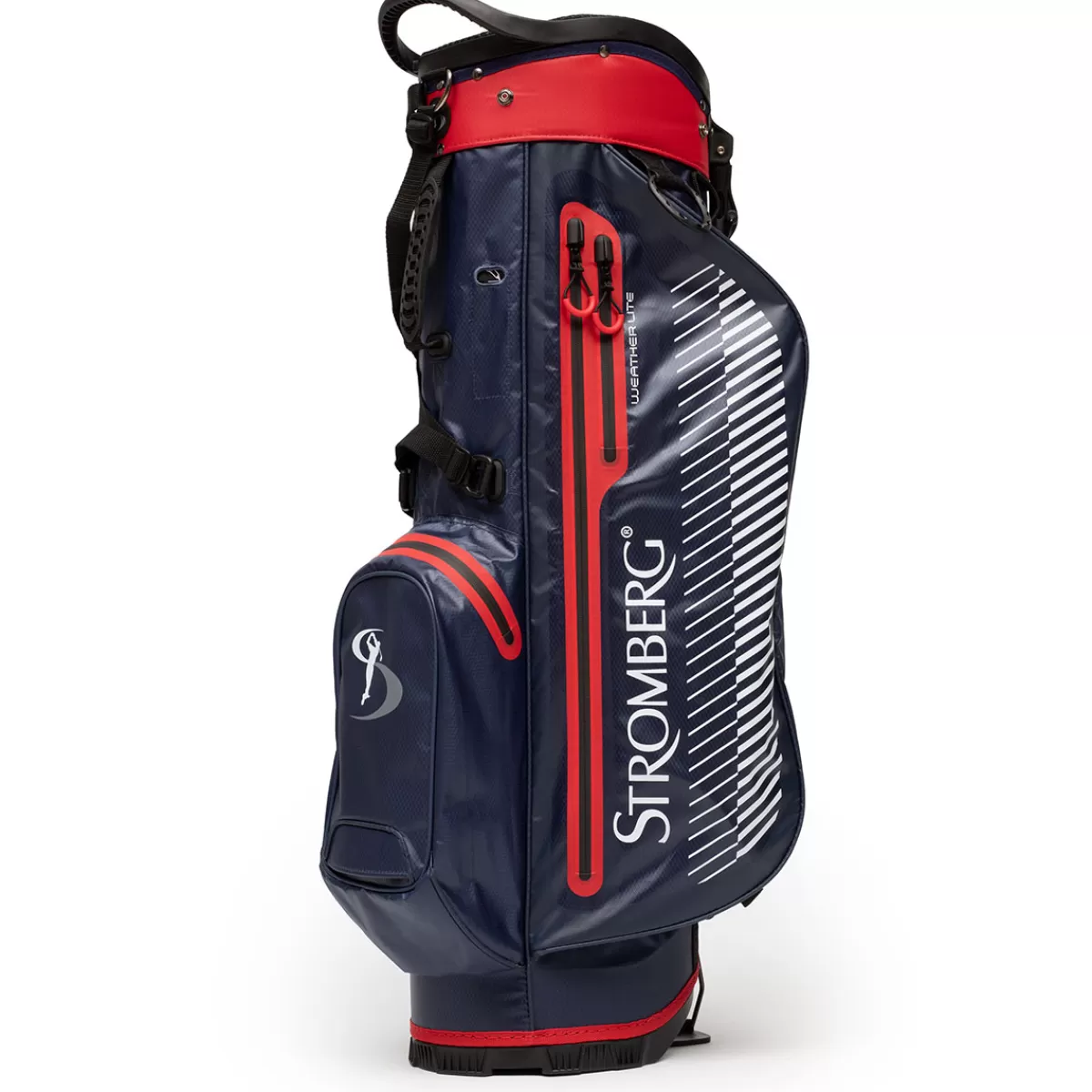 New Stromberg Weatherlite Waterproof Golf Stand Bag Navy/Red