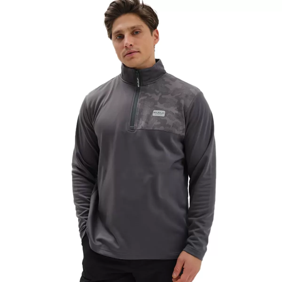 Cheap Men's Active-Tech Half Zip Golf Midlayer Men Men's Golf Midlayers