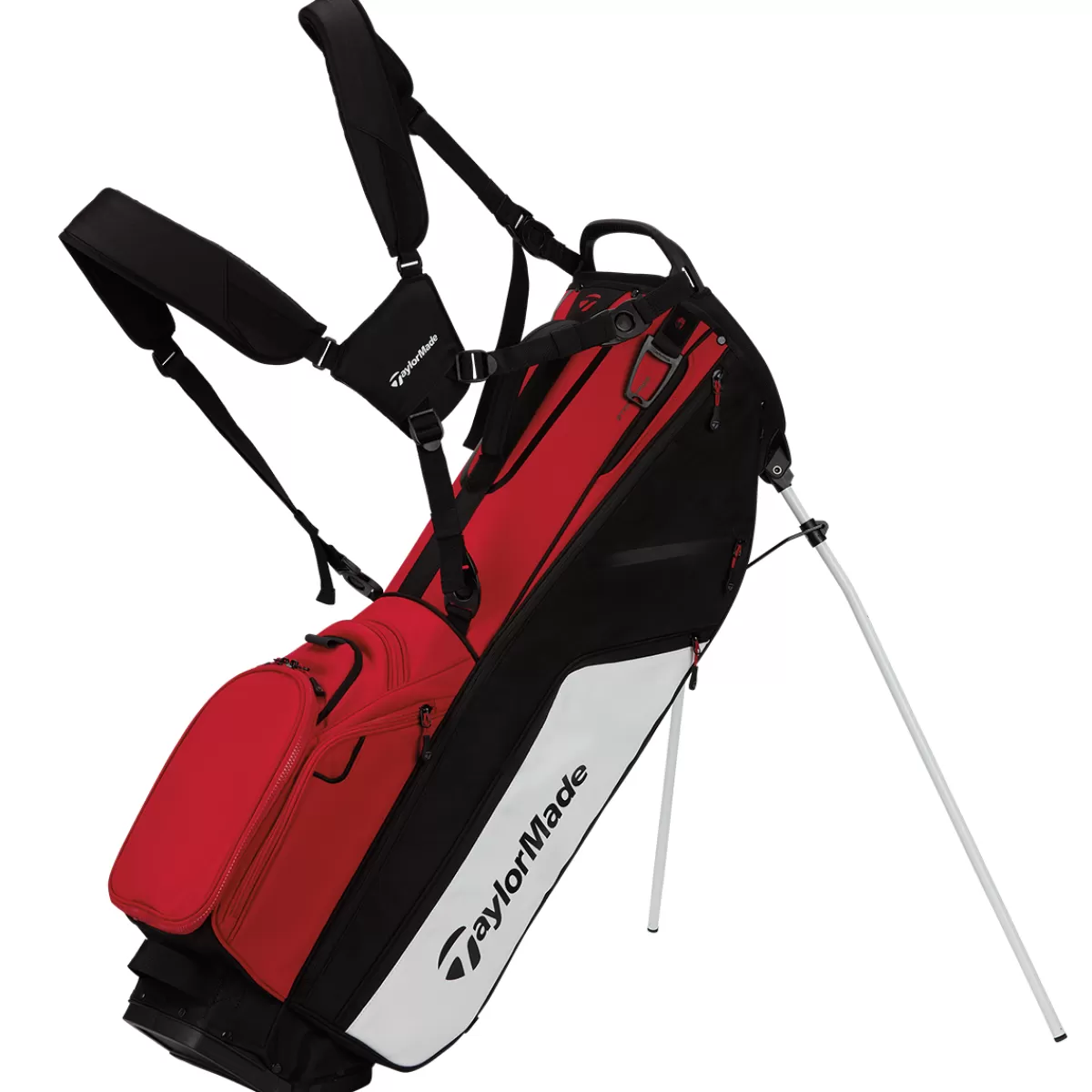 Cheap TaylorMade Flextech Crossover Golf Stand Bag Black/Red/Silver