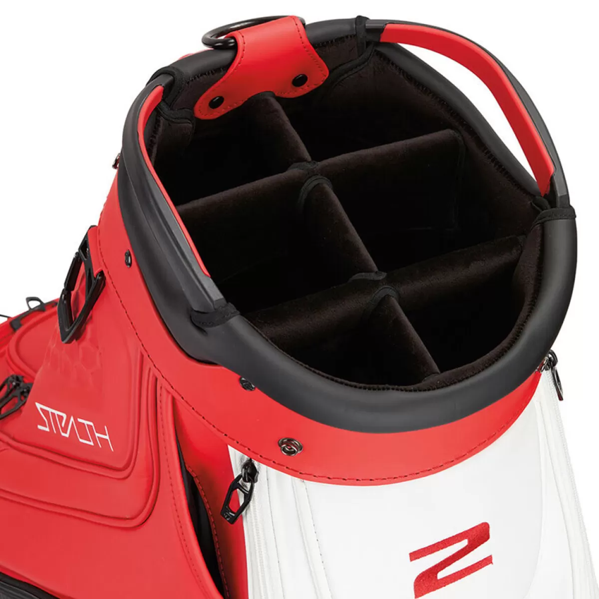 Store TaylorMade Golf Tour Staff Bag Black/Red/Silver