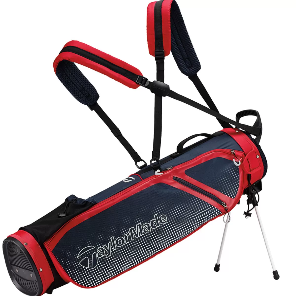 Sale TaylorMade Quiver Golf Carry Bag Navy/Red/White
