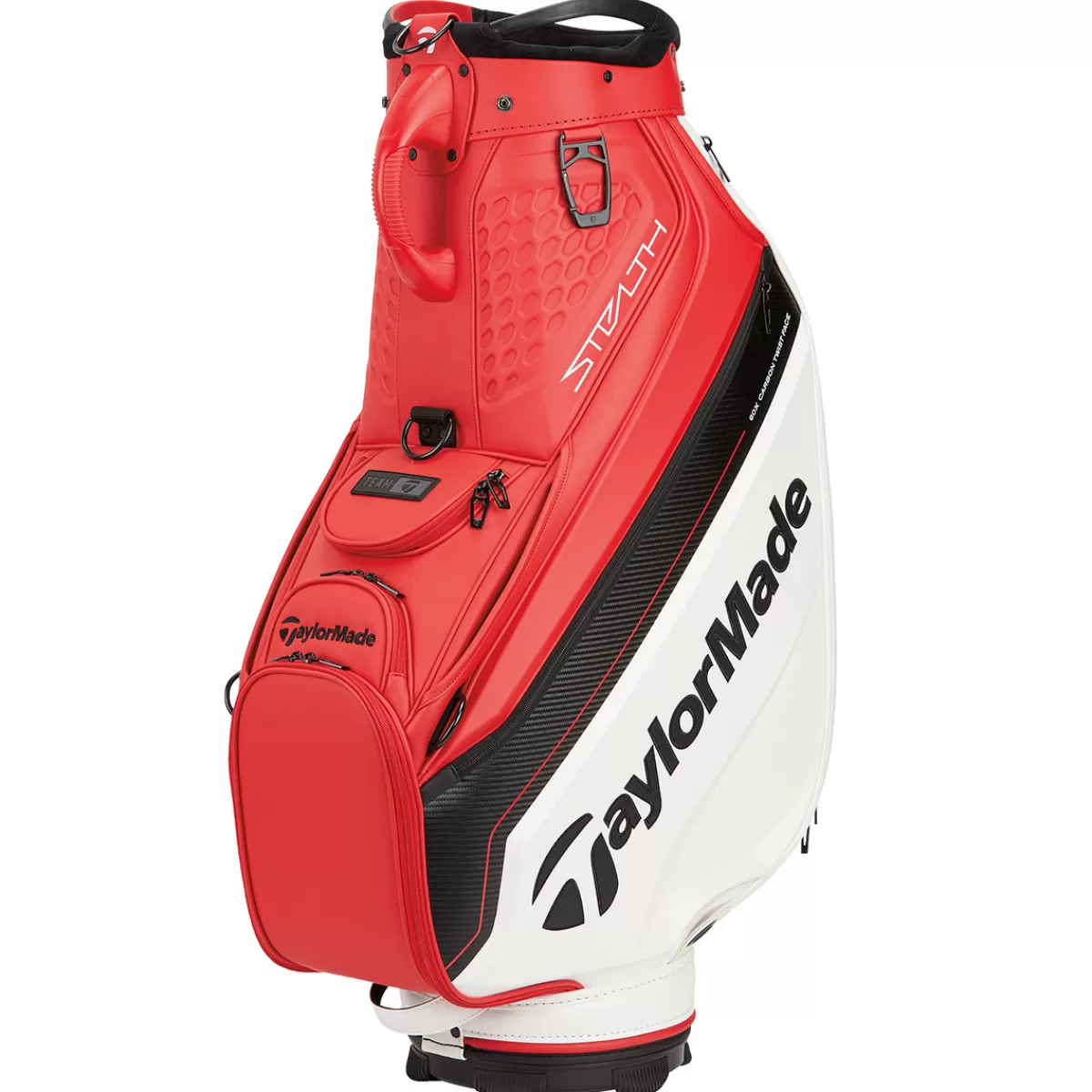 New TaylorMade Tour Golf Cart Bag Black/Red/Silver