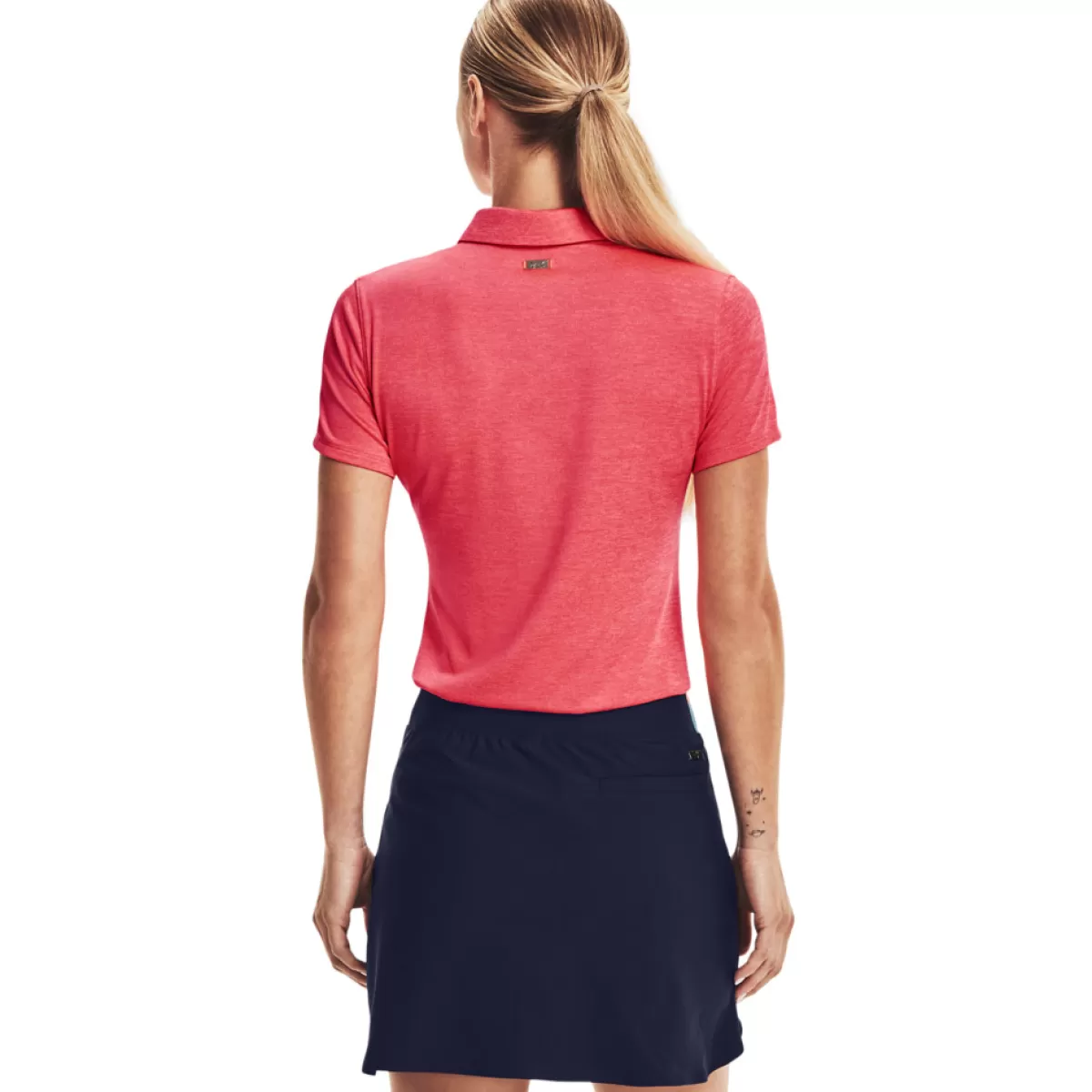 Discount Under Armour Ladies Zinger Short Sleeve Stretch Golf Polo Shirt Brilliance/Metallic Silver