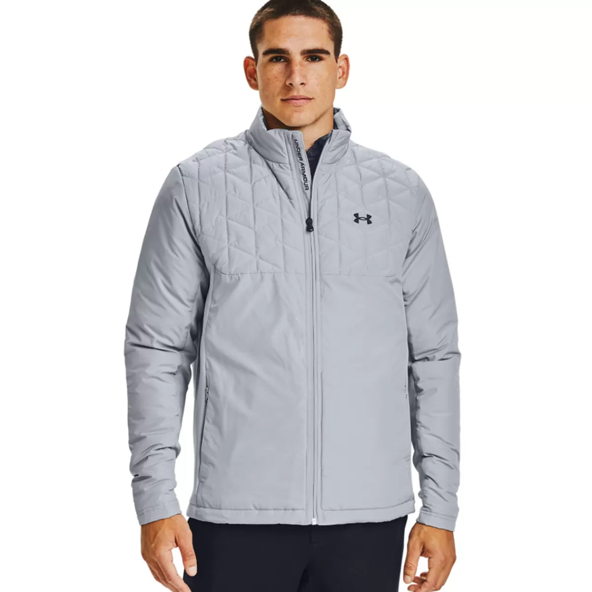 Fashion Under Armour Men's Coldgear Reactor Hybrid Golf Jacket Grey