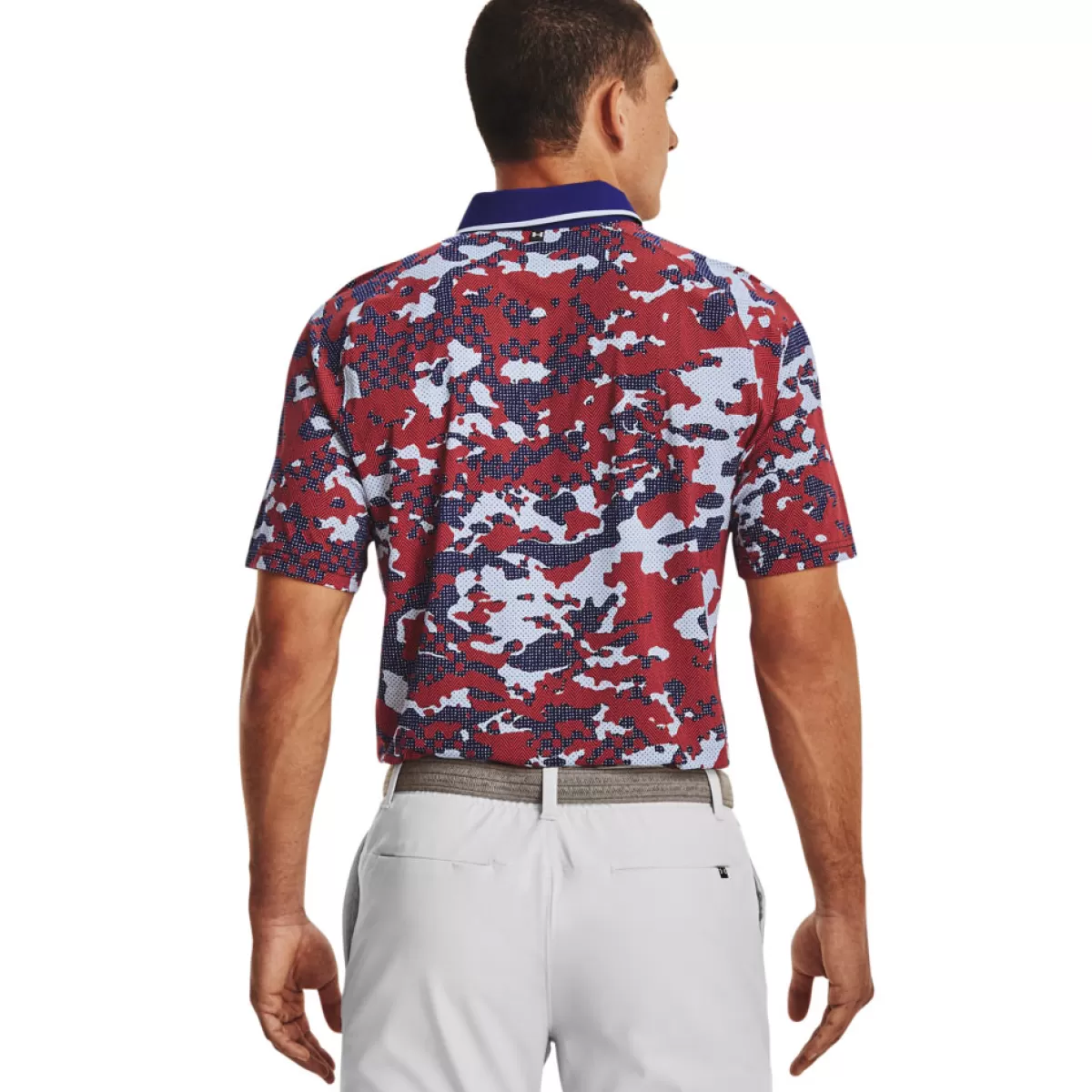 Cheap Men's Iso-Chill Charged Camo Golf Polo Shirt Men Men's Golf Polo Shirts