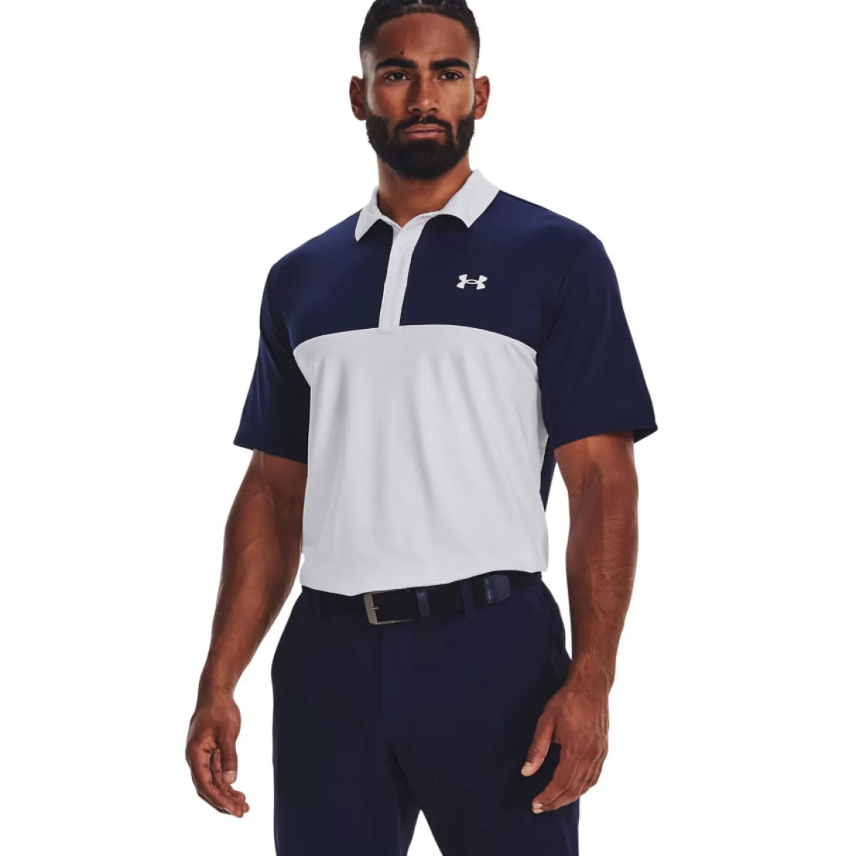 Clearance Under Armour Men's Performance 3.0 Colourblock Golf Polo Shirt