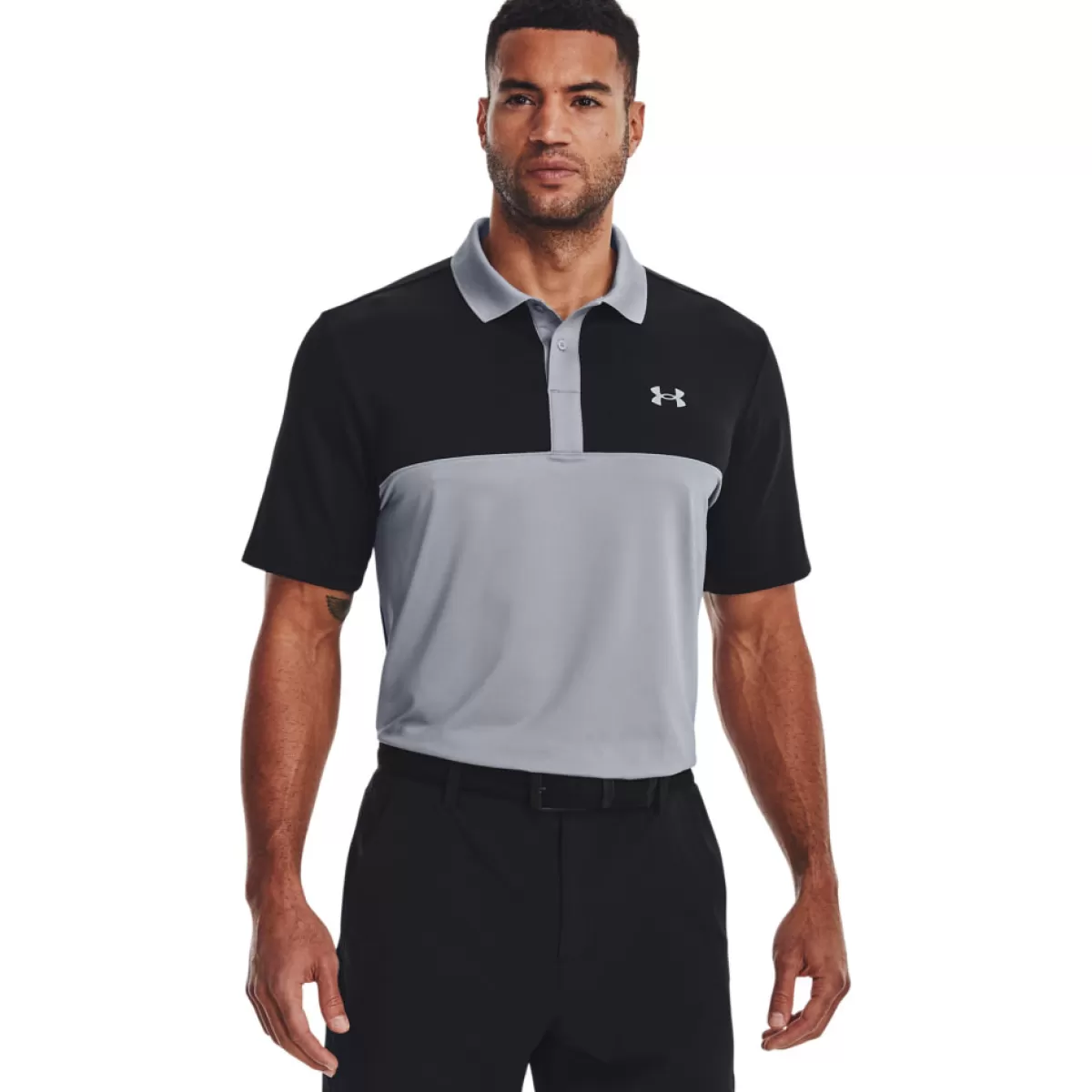 Clearance Under Armour Men's Performance 3.0 Colourblock Golf Polo Shirt