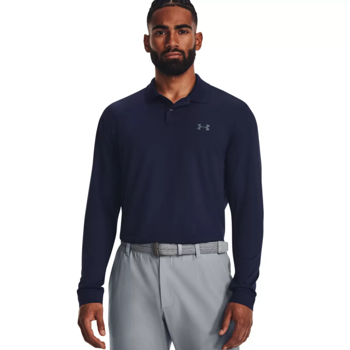 Discount Under Armour Men's Performance 3.0 Long Sleeve Golf Polo Shirt
