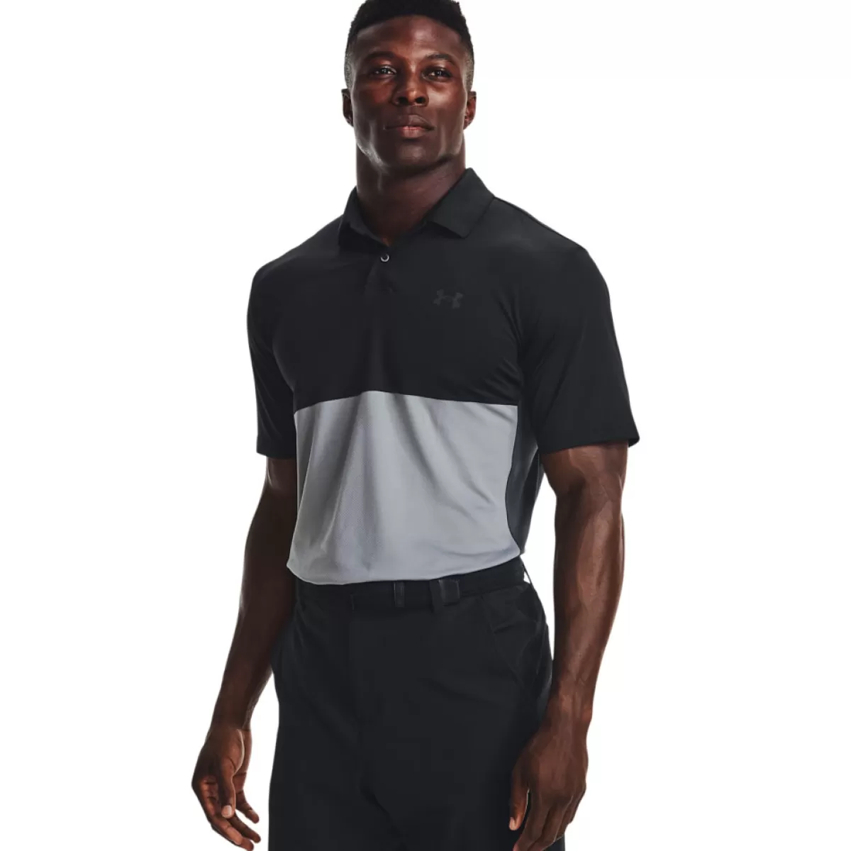 Cheap Under Armour Men's Performance Blocked Stretch Golf Polo Shirt
